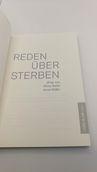 Ibello, Elena (Herausgeber): Reden über Sterben 