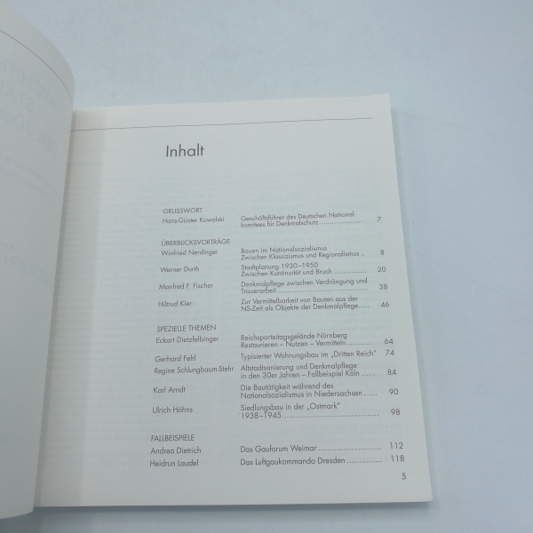 t. Nationalkomitee für Denkmalschutz (Hrsg.), : Architektur und Städtebau der 30er/40er JahreTeil Ergebnisse der Fachtagung in München, 26. - 28. November 1993, des Deutschen Nationalkomitees für Denkmalschutz