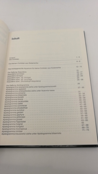 Linke / Staeck, Horst / Wolfgang: Amerikanische Cichliden I [1]: Kleine Buntbarsche Ein Handbuch für Bestimmung, Pflege und Zucht