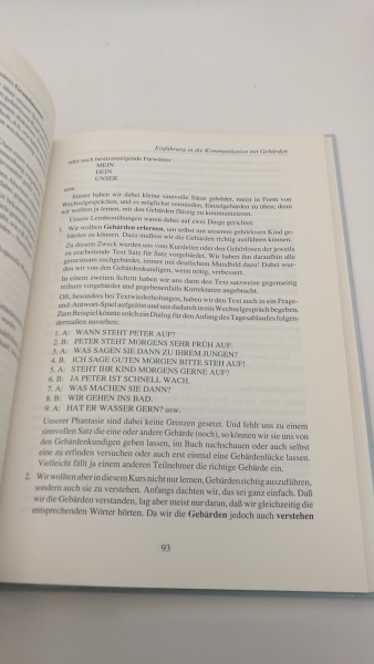 Prillwitz, Siegmund: Zeig mir deine Sprache!. Elternbuch 1: Zur Früherziehung gehörloser Kinder in Lautsprache und Gebärden