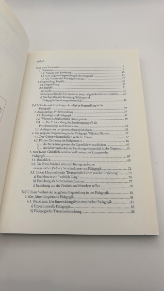 Schmid-Jenny, Andreas: Glaube und Erziehung Zu Verlust und Wiedergewinnung der religiösen Fragestellung in der Pädagogik