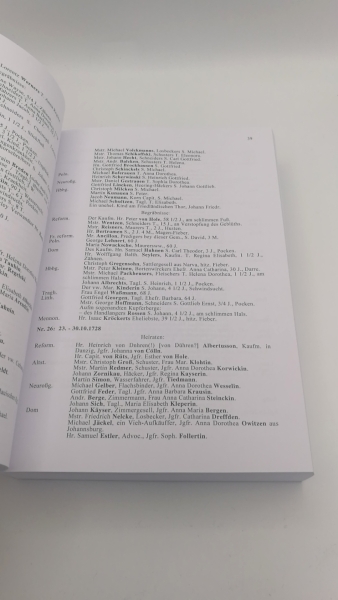 Verein für Familienforschung in Ost- und Westpreußen e.V. (Hrsg.), Friedwald (Verfasser): Königsberger Personenstandsfälle 1727 - 1764 vom Friedwald Moeller