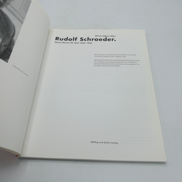 Höhns, Ulrich (Herausgeber): Rudolf Schroeder Neues Bauen für Kiel 1930 - 1960