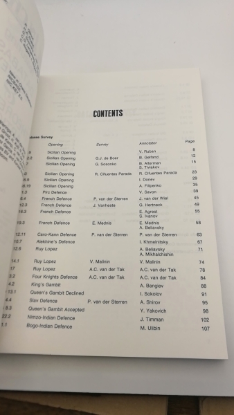 Sosonko / van der Sterren (Ed.), Genna / Paul: New in Chess. Yearbook 21. 1991. featuring Database Survey & Theoretical Articles