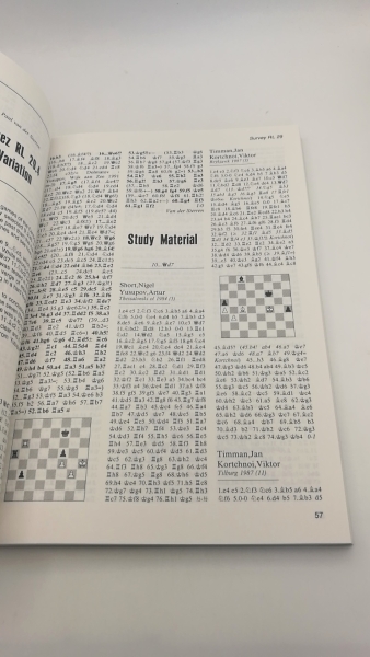 Sosonko / van der Sterren (Ed.), Genna / Paul: New in Chess. Yearbook 20. 1991. featuring Database Survey & Theoretical Articles