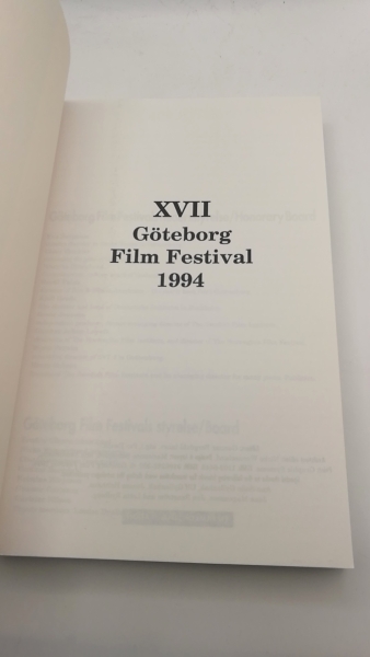 Göteborg Film Festival (Hrsg.): XVII [17] Göteborg Film Festival 1994