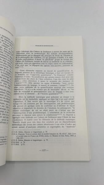 Sellaouti, Rachida Tlili: Formes discursives et comportements politiques: La société francaise en 1789 d'après les cahiers de doléances du bailliage de Nancy. Vol. X