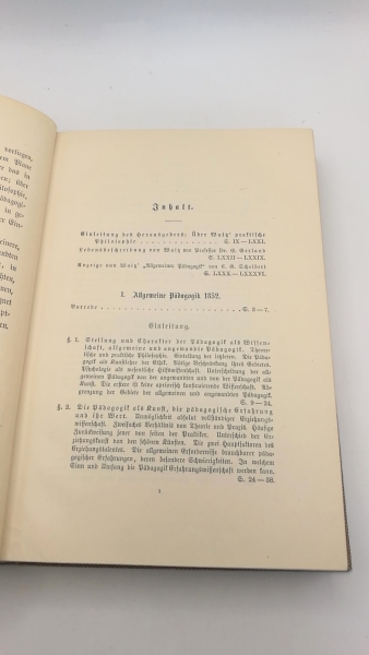 Billmann, Otto (Hrsg.): Theodor Waitz Allgemeine Pädagogik und kleinere pädagogische Schriften.