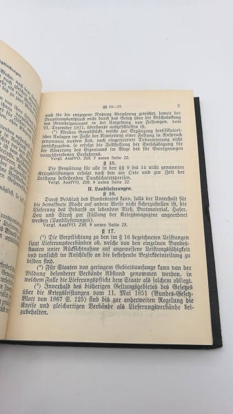 Hirsch (Hrsg.), Dr. jur. Otto: Das Gesetz über die Kriegsleistungen vom 13. Juni 1873 mit den Ausführungs-Bestimmungen nach dem Stand von Ende Juli 1915