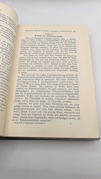 Stern / Lipmann, William / Otto (Hrsg.): Zeitschrift für angewandte Psychologie. Band 31 Zugleich Organ des Instituts für angewandte Psychologie in Berlin