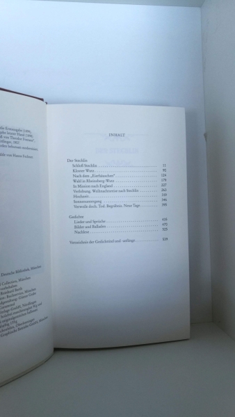 Theodor Fontane: Der Stechlin Exklusiv-Ausgabe der sehr dekorativen Reihe der HILLIARD COLLECTION. Mit Kontrollschein und Exlibris-Vordruck.