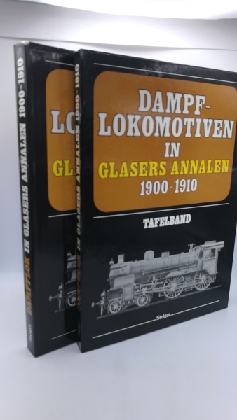 Repetzski, K. R. (Hrgs.): Dampflokomotiven in Glasers Annalen 1900 - 1910. Text- und Tafelband = 2 Bde (=vollst.)