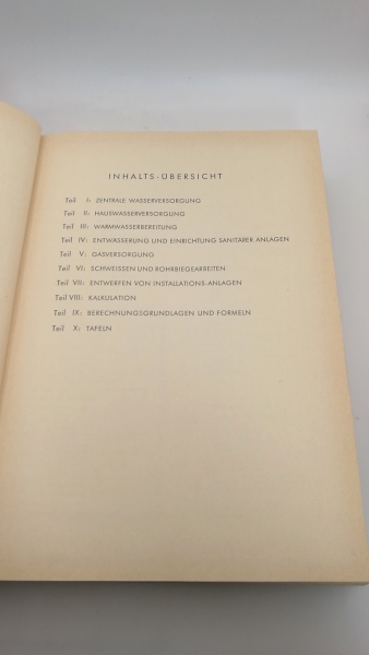 Laber, Wilhelm: Gas Wasser Abwasser. Das neuzeitliche Fachbuch für Installateure.