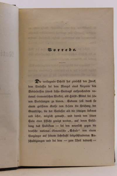 Schüz, C. W. Ch.: Grundsätze der National-Oeconomie von Dr. C. W. Ch. Schüz, ordentlichem Professor an der staatswirtschaftlichen Fakultät zu Tübingen