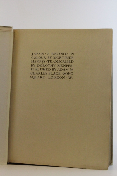 Menpes, D., M. Menpes (Abb.): Japan - A Record in Colour