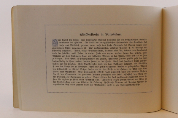 Fonck, A., R. Duschet (Abb.): Die Naturschönheit deutscher Tropen, die Bevölkerung und Erschließung in 24 farbigen Bildern mit erläuterndem Text 1. Heft