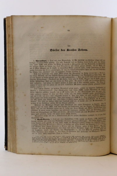 Fidicin (Bearb.), E.: Geschichte des Kreises Teltow / Nieder-Barnim und der in demselben belgenen Städte, Rittergüter, Dörfer etc.