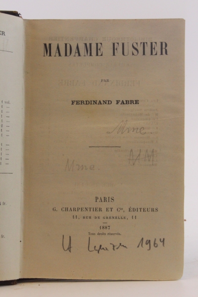 Fabre, Ferdinand: Madame Fuster