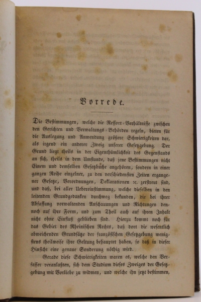 Oppenhoff, Th. F.: Die preußischen Gesetze über die Ressort-Verhältnisse zwischen den Gerichten und den Verwaltungs-Behörden.