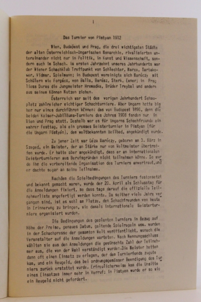 Lachaga (Hrsg.): Internationales Schachmeisterturnier. Bad Pistyan 1912