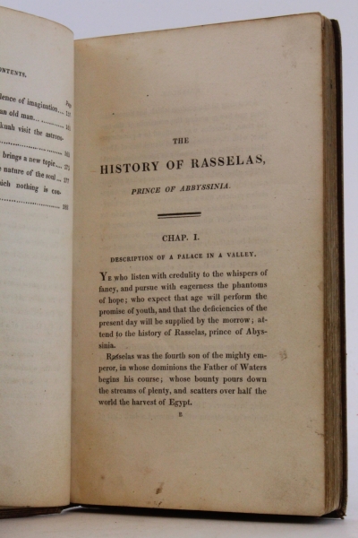 Samuel Johnson, LL.D.: The history of Rasselas, Prince of Abyssinia. A Tale. Embellished with engravings from designs of Rich. Westall R.A.