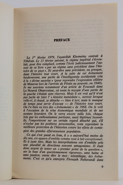 Firouzeh Nahavandi: Aux sources de la revolution Iranienne Etudo socio-politique