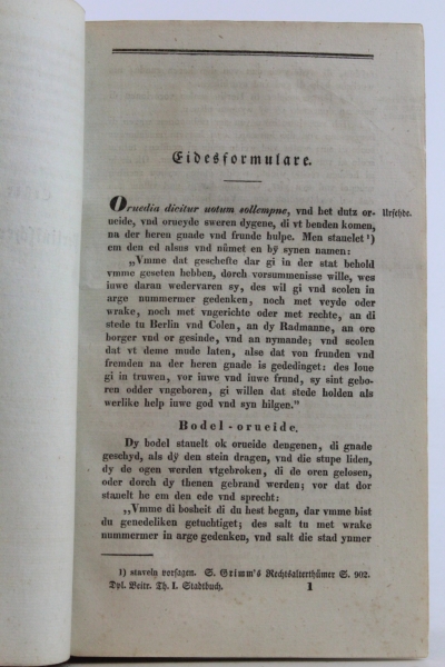 Fidicin, E. (Hrsg.): Historisch-diplomatische Beiträge zur Geschichte der Stadt Berlin Erster Theil: Berlinisches Stadtbuch