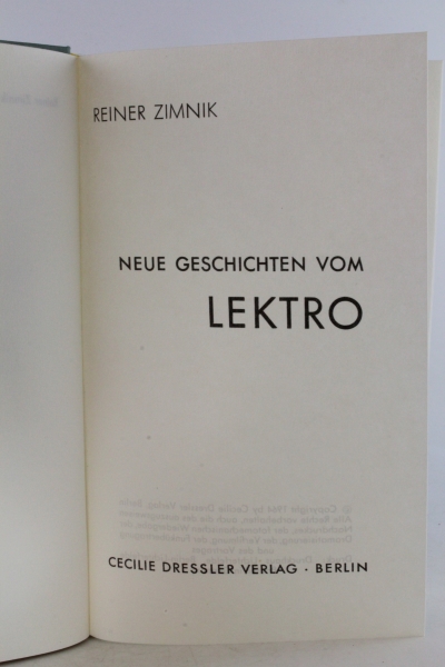 Zimnik, Reiner: Neue Geschichten vom Lektro