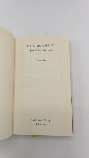 Briegleb, Klaus (Hrsg.): Heinrich Heine. Sämtliche Schriften Erster Band