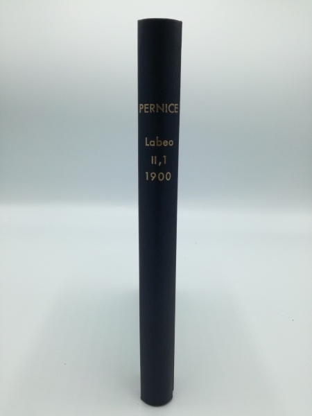 Pernice, Alfred: Labeo Römisches Privatrecht im ersten Jahrhunderte der Kaiserzeit. 2. Band Abteilung II/I