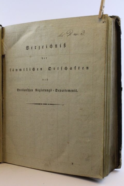 Regierung zu Breslau: Statistisch-topographische Uebersicht des Departements der Königlich Preußischen Regierung zu Breslau