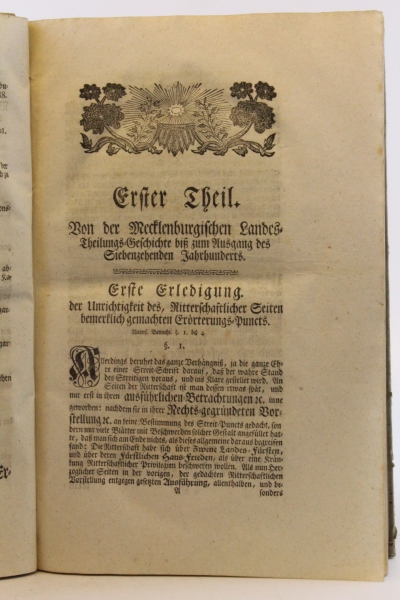 ohne Autor: Das letzte Wort zur Behauptung des Rechts der Herzoglich-Mecklenburgischen Auseinandersetzungs-Convention vom 3ten August 1748 Wodurch die Zweifel, welche die Mecklenburgische Ritterschaft neulich in einer zwoten Schrift unter dem Rahmen ausfü