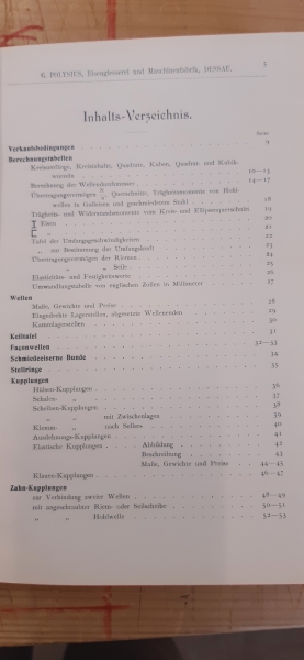 Polysius, G., : Vollständige Transmissionen. Eisengiesserei und Maschinenfabrik Dessau. Preisliste Nr. 165. Wellen aus Eisen und Stahl. Ölkammerlager mit Kugelbewegung. Ölkammerlager mit Rot- und Weißgußschalen. Ölkammer-Kammlager, Klemmkegel-, Scheiben-,