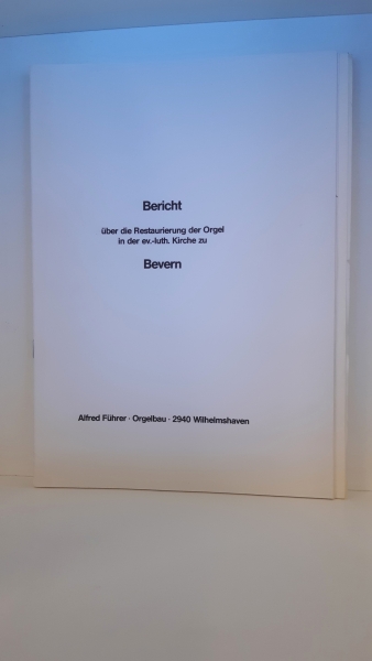 Alfred Führer, Hinrich Otto Paschen: Konvolut aus Berichten und Fotografien von Orgelrestaurierungen in Norddeutschland