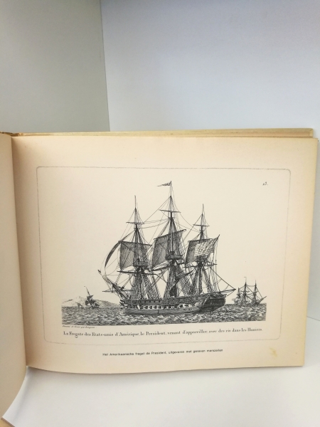 Baugeau, Jean-Jérôme: Verzameling van alle soorten Oorlogsschepen en Koopvaardijschepen die op den Ocean en in de Middellandsche Zee varen. Naar de werkelijkheid geteekend en in koper gebragt door BAUGEAN bestraande uit tweeenzeventig platen en begeleid d