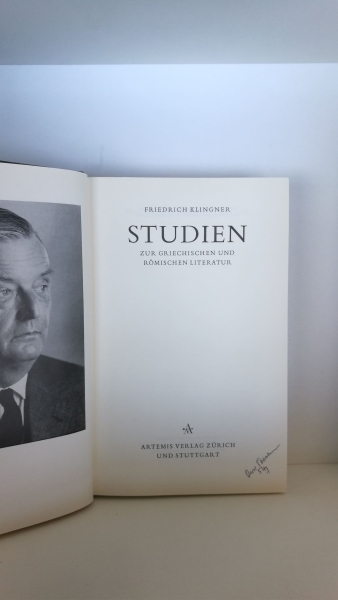 Klingner, Friedrich: Studien zur Griechischen und Römischen Literatur