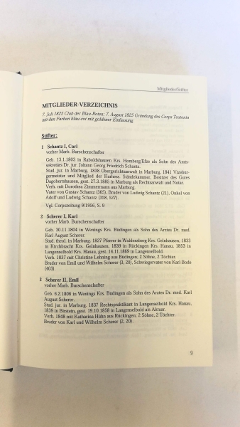Corps Teutonia zu Marburg  (Hrsg.), : Blaubuch des Corps Teutonia zu Marburg 1825 bis 1925. Abgeschlossen am 1. Juli 1925 