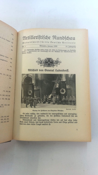 Karl Deuringer, Major a.D. (Schriftleiter):: Artilleristische Rundschau. Monatsschrift für die Deutsche Artillerie. 10. Jahrgang