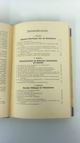 RUHLMANN, Richard: Grundzuge der Wechselstrom-Technik. Einer gemeinfassliche Darstellung der Grundlagen der Elektrotechnik der Weschsel- und Mehrphasenströme für Ingenieure, Architekten, Industrielle, Militärs, Techniker und Studierende an technischen Mit