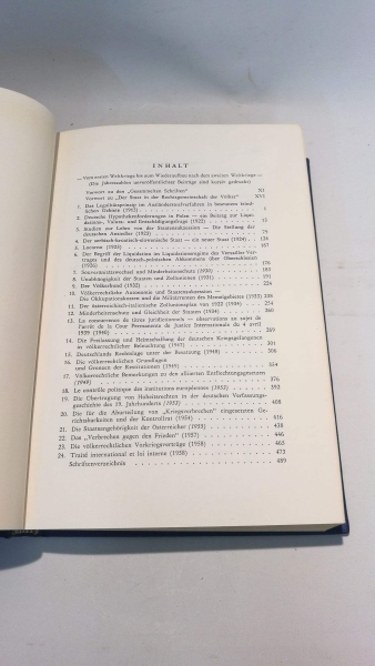 Kaufmann, Erich: Erich Kaufmann. Gesammelte Schriften. II. (zweiter) Band: Der Staat in der Rechtsgemeinschaft der Völker. Vom ersten Weltkrieg bi szum Wiederaufbau nach dem zweiten Weltkrieg.