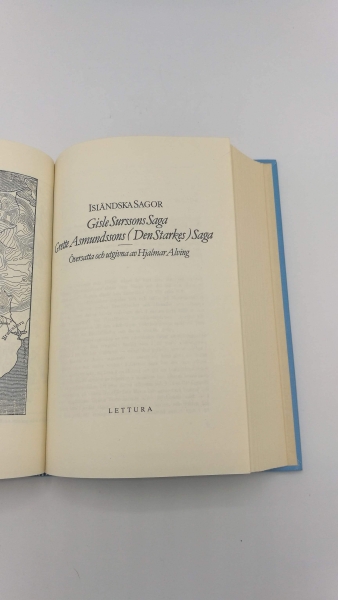 Alving, Hjalmar: Isländska Sagor Översatta och utgivna av Hjalmar Alving