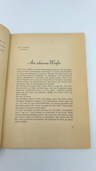 Bessel-Lorck, : Kampf an der Liza - Bericht aus dem Einsatz einer Gebirgsdivision 22.6.-20.10.1941. 