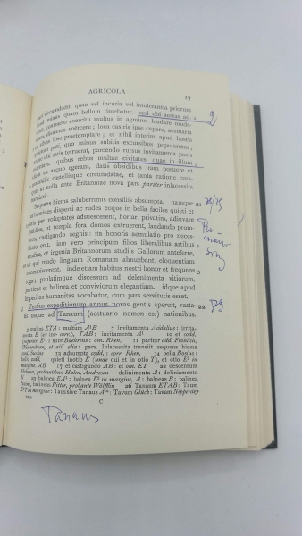 Tacitus: Cornelli Taciti De Vita Agricolae. Edited by H. Furneaux. Second Edition. Revised and Largely Rewritten by J. G. C. Anderson