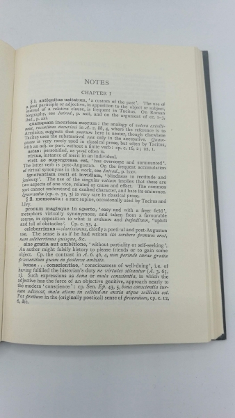 Tacitus: Cornelli Taciti De Vita Agricolae. Edited by H. Furneaux. Second Edition. Revised and Largely Rewritten by J. G. C. Anderson