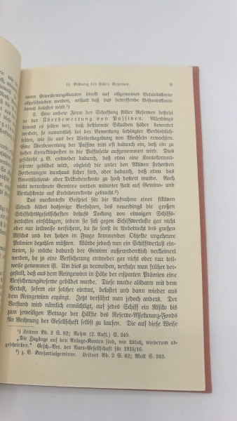 Rosendorff, Richard: Die stillen Reserven der Aktiengesellschaften ihre rechtliche Zulässigkeit, wirtschaftliche Bedeutung und steuerliche Behandlung