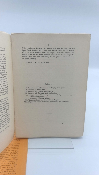 Weismann, August: Neue Versuche zum Saison-Dimorphismus d. Schmetterlinge. 