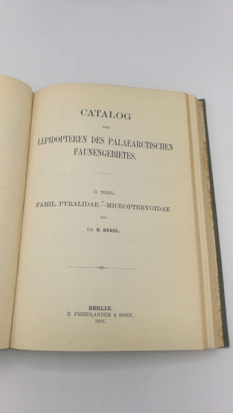 Staudinger, O.: Catalog der Lepidopteren des palaearctischen Faunengebietes. 2 Theile. 