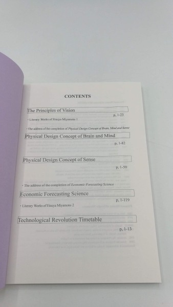 Miyamoto, Etsuya: Discovery of Physical Laws of Mind and Sense and New Principles of Economics and Science