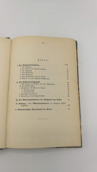 Borgmann, Hugo: Anleitung zum Schmetterlingsfang und zur Schmetterlingszucht nebst einem Verzeichnis der Makrolepidopteren der Umgegend Cassels, sowie einem Anhan, einige Mikrolepidopteren dieser Fauna enthaltend, unter Angabe der Fundorte, Lebensweise et