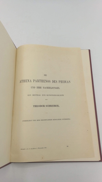 Schreiber, Theodor: Die Athena Parthenos des Phidias und ihre Nachbildungen. Ein Beitrag zur Kunstgeschichte